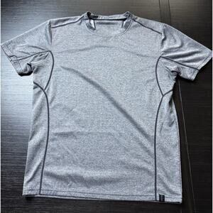 Prana Men’s Size L Gray Training/Activewear Shirt, Gym Running Cross Training